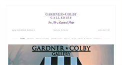 Desktop Screenshot of gardnercolbygallery.com