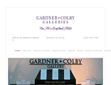 Tablet Screenshot of gardnercolbygallery.com